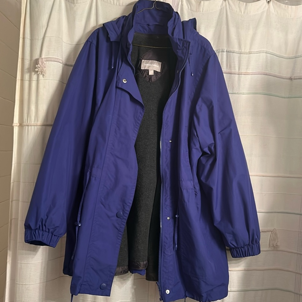 Woman Within Fleeced Lined Anorak Jacket